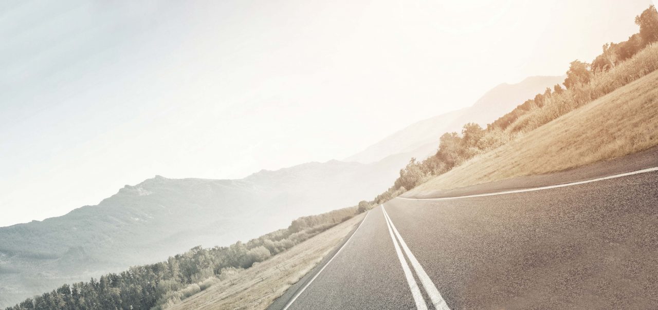 Väg på landsbygden